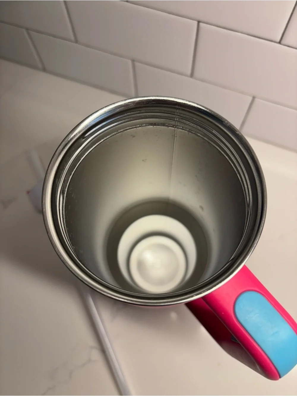 🚨LAST DAY on Posh- Stanley Pink/teal tumbler with Handle and White Lid straw - Picture 3 of 6